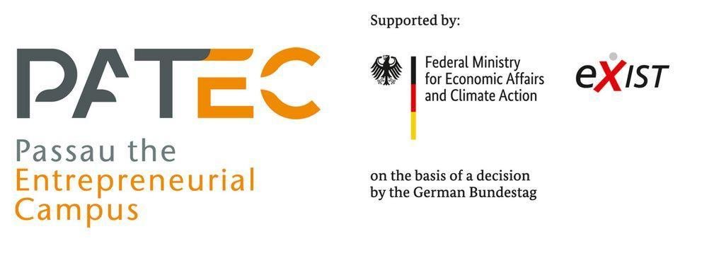 [Translate to Englisch:] PATEC Logo und EXIST Logo