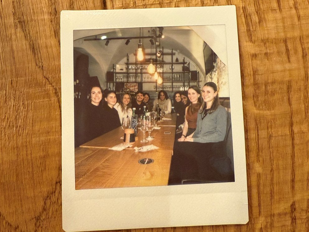 Weihnachtsfeier LMPI Polaroid