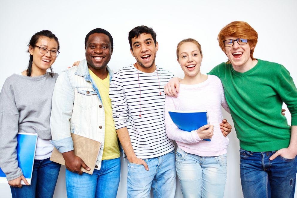 Smiling students