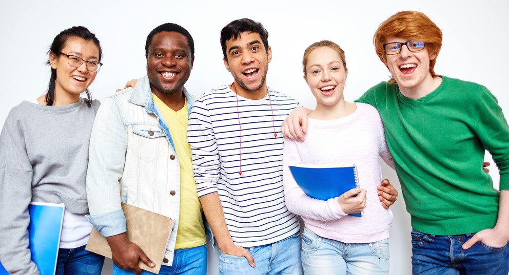 Smiling students Smiling students