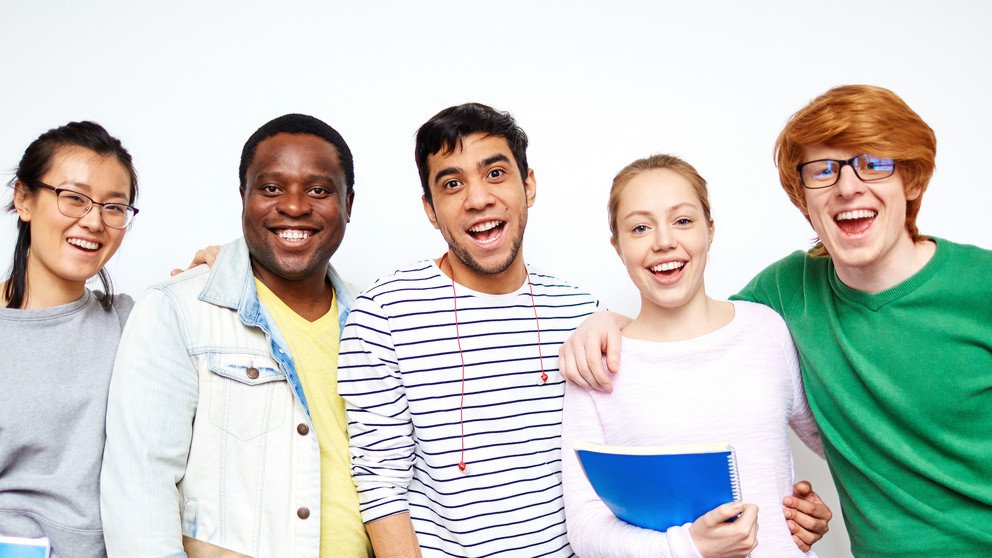 Smiling students