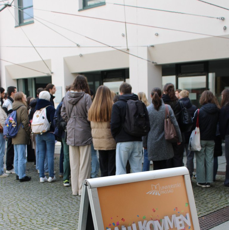 Schnupperstudierende an der Universit&auml;t Passau; Foto: Universit&auml;t Passau