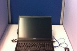 One laptop