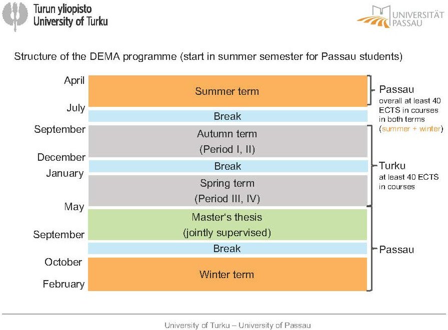 Structure of the Programme