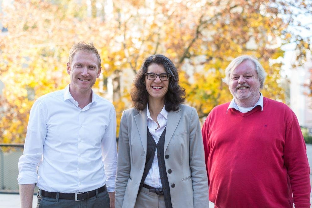 Professor Grimm (Chair of Development Economics), Professor Padmanabhan (Chair of Comparative Development and Cultural Studies with a focus on Southeast Asia) and Professor Korff (Southeast Asian Studies)