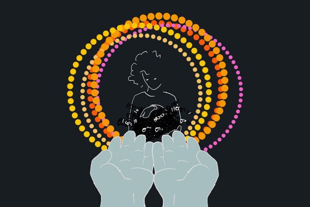 Illustration aus dem Erklärvideo zum bidt-Projekt "Vektoren der Datenpreisgabe". Illustration: Isabel Groll