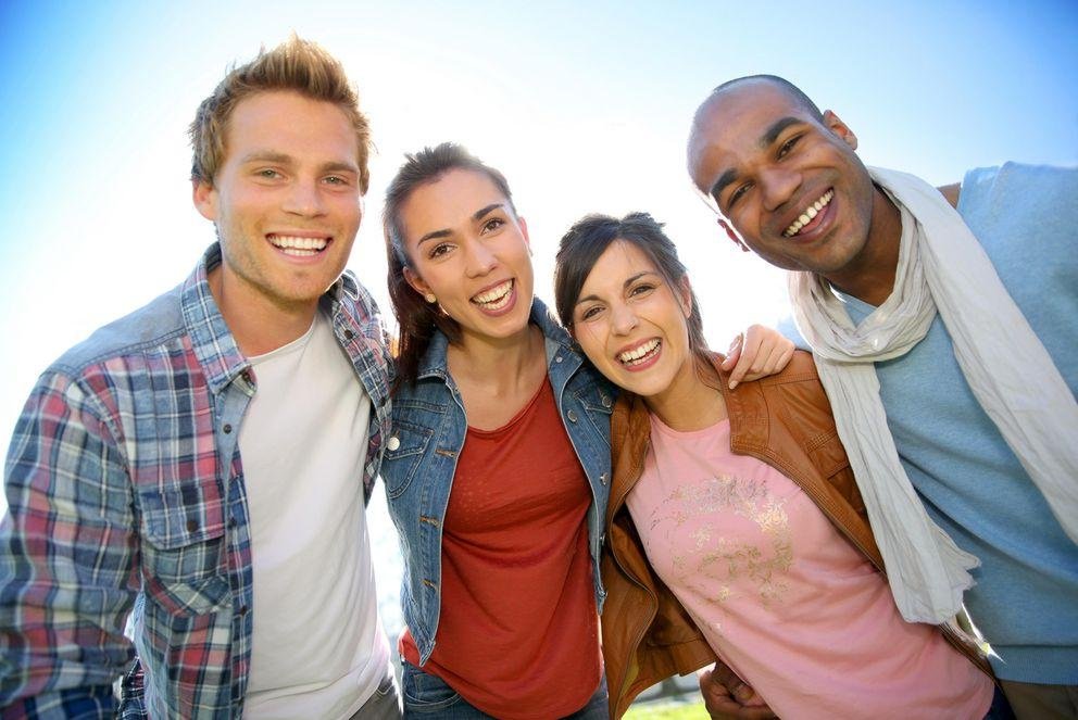 Gruppe internationaler Studierender
