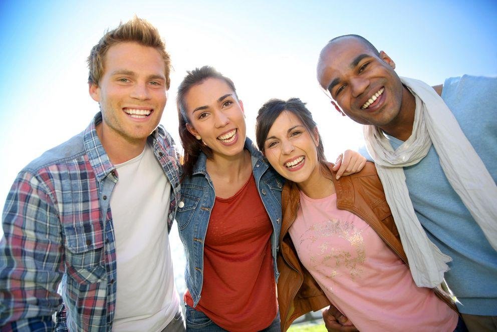 Group of international students