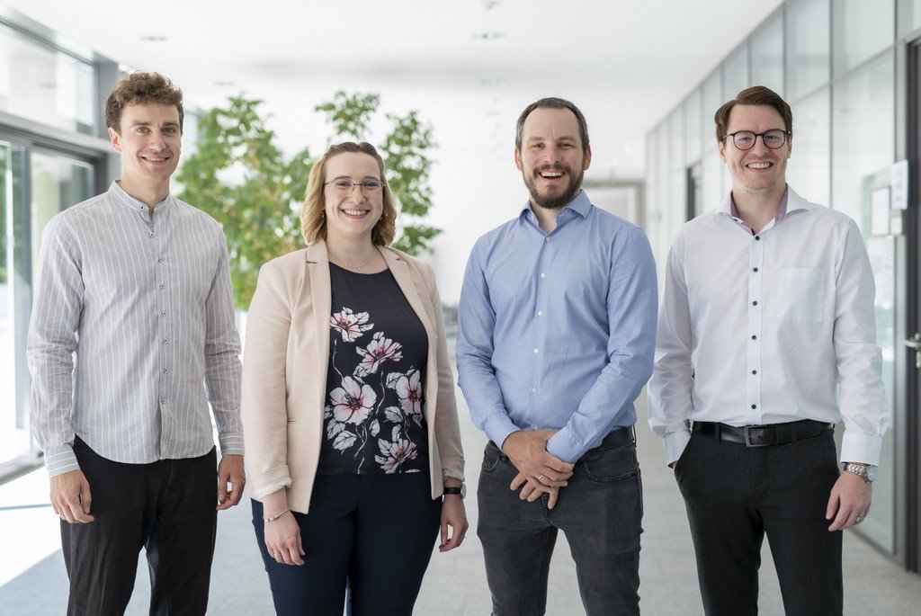 The team of the chair: Prof. Dr. Kellner, Heike Wahsner, Jan König, Lukas Reichmann