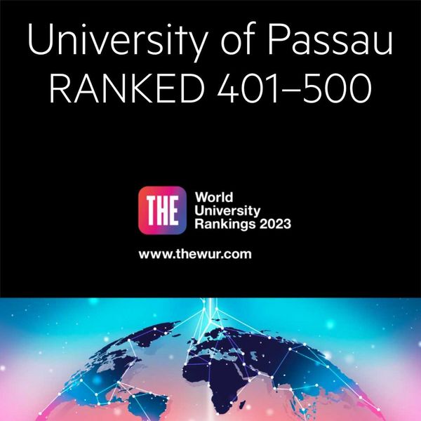 University of Passau RANKED 401-400 (THE graphic)