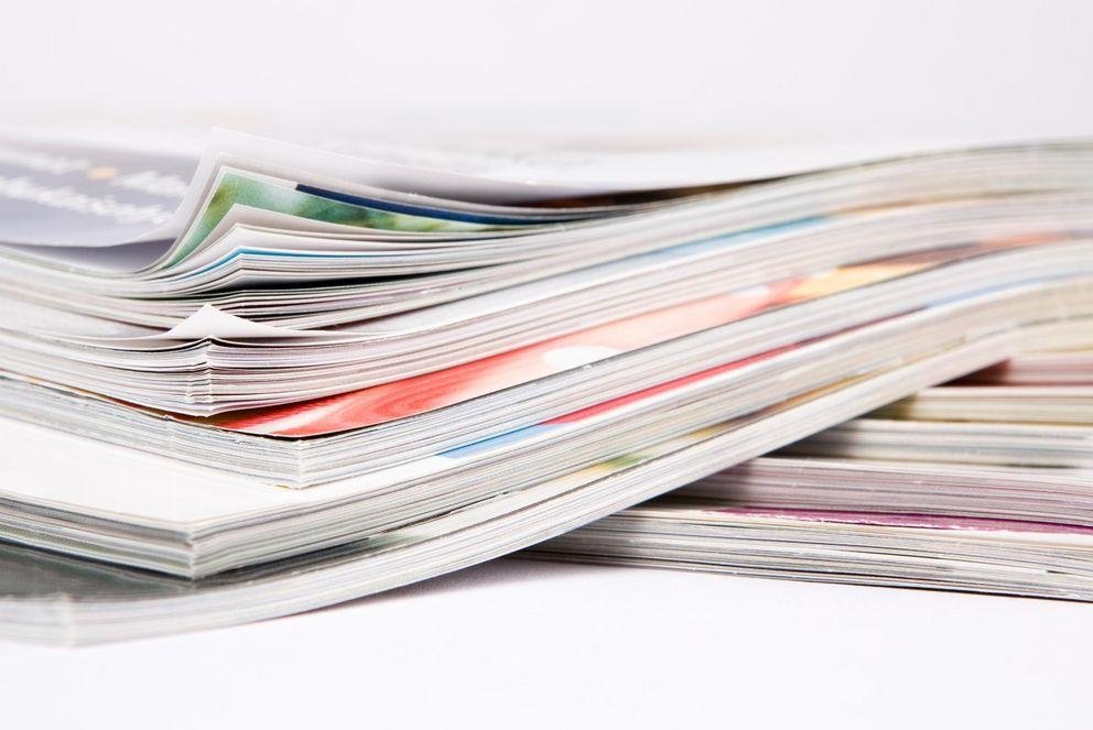 Pile of magazines Pile of magazines