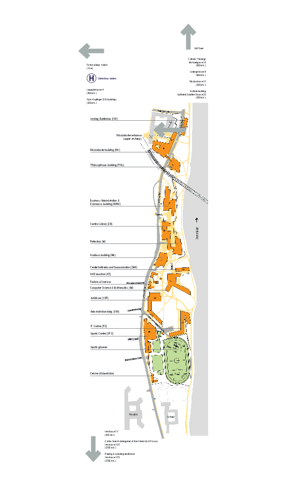 University of Passau campus map