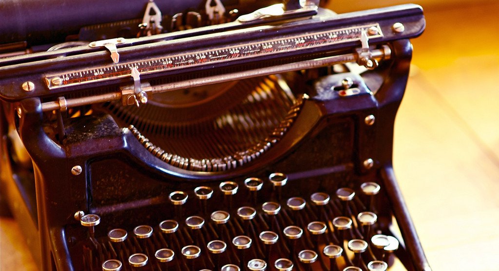 a typewriter