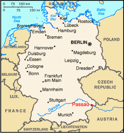 Landkarte Deutschland