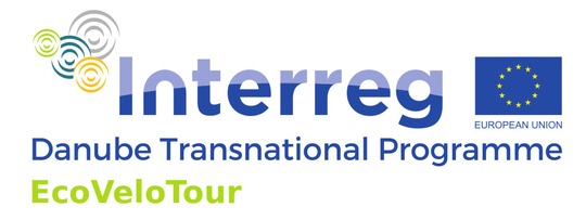 Logo des EcoVeloTour-Projekts aus dem Danube Transnational Programme 