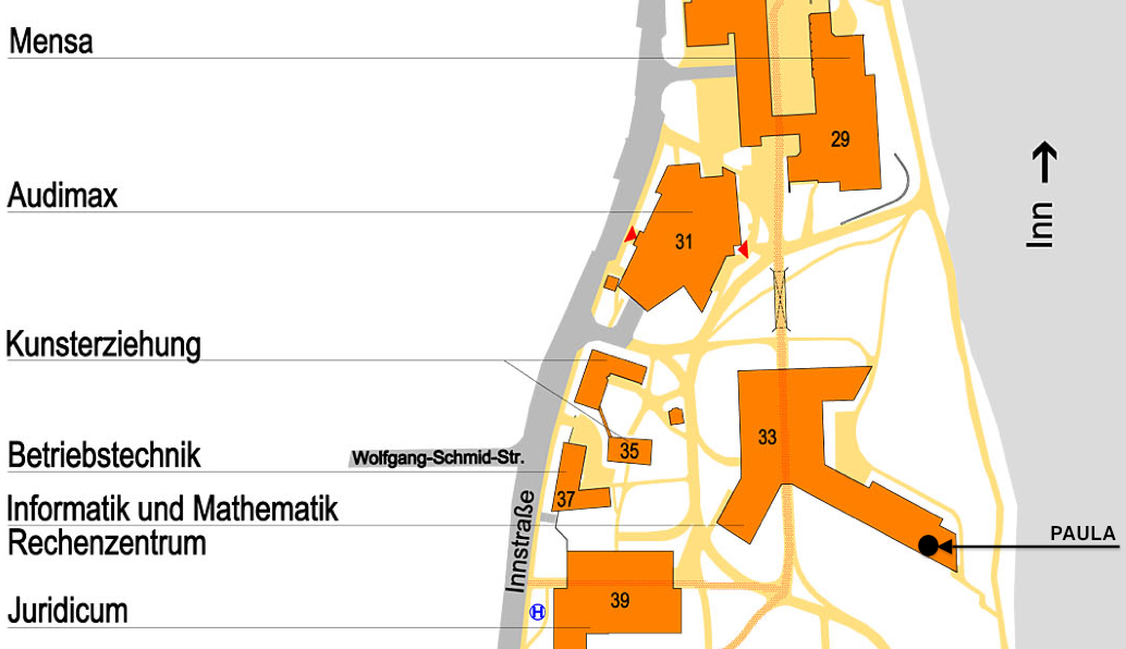Map of the campus