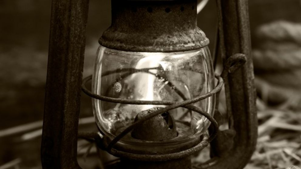 Foto einer Kerosinlampe